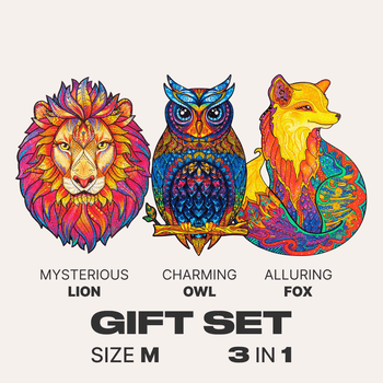Gift Set #3 (OWL M, FOX M, LION M)