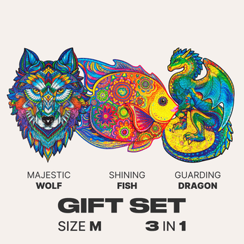 Gift Set #1 (WOLF M, FISH M, DRAGON M)