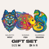Gift Set #1 (WOLF M, FISH M, DRAGON M)