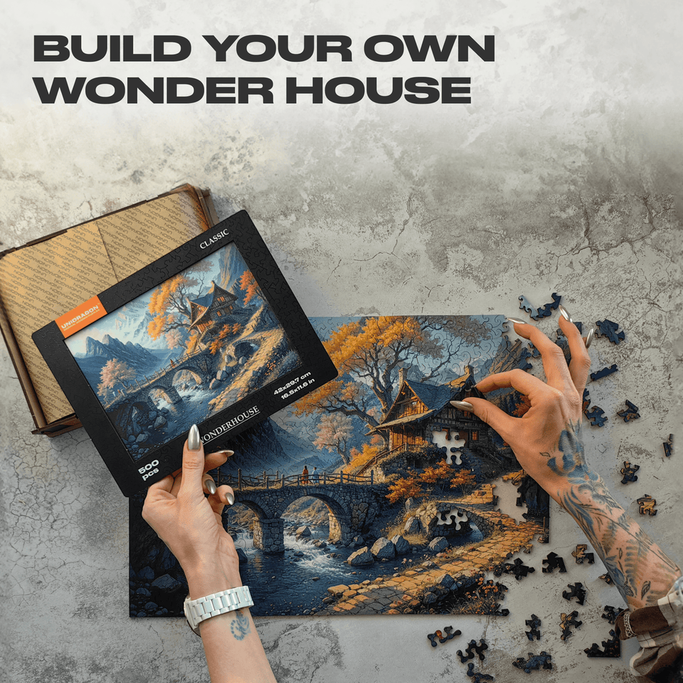 Classic Wonderhouse wooden puzzle — size dimensions and comparison