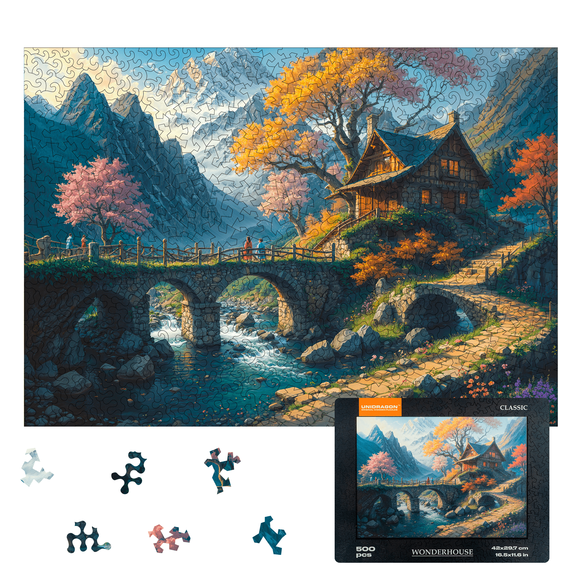 Classic Wonderhouse Wooden Jigsaw Puzzle | Unidragon – Unidragon US