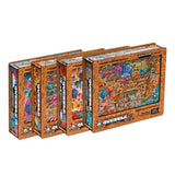Quezzle Amazing Cappadocia Quezzle wooden quest puzzle — hand holding wooden puzzle piece detail