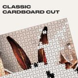 Count Rabbit 1000 pcs wooden animal puzzle — designer gift box and packaging