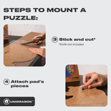 Set for mounting puzzles wooden puzzle — designer gift box and packaging
