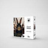 Count Rabbit 1000 pcs wooden animal puzzle — front view with vivid artwork