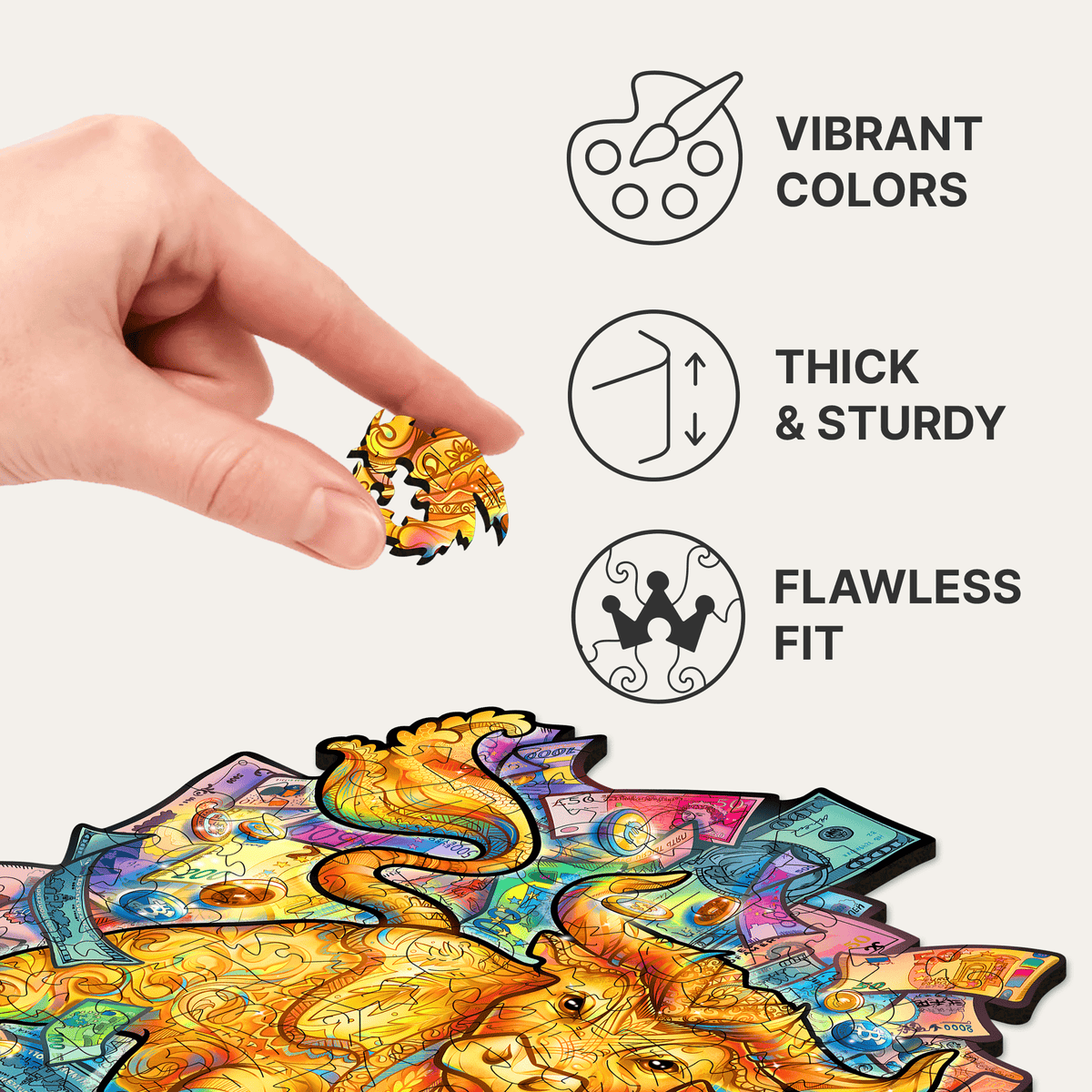 Prosperous Bull Wooden Puzzle for Adults | Unidragon – Unidragon US