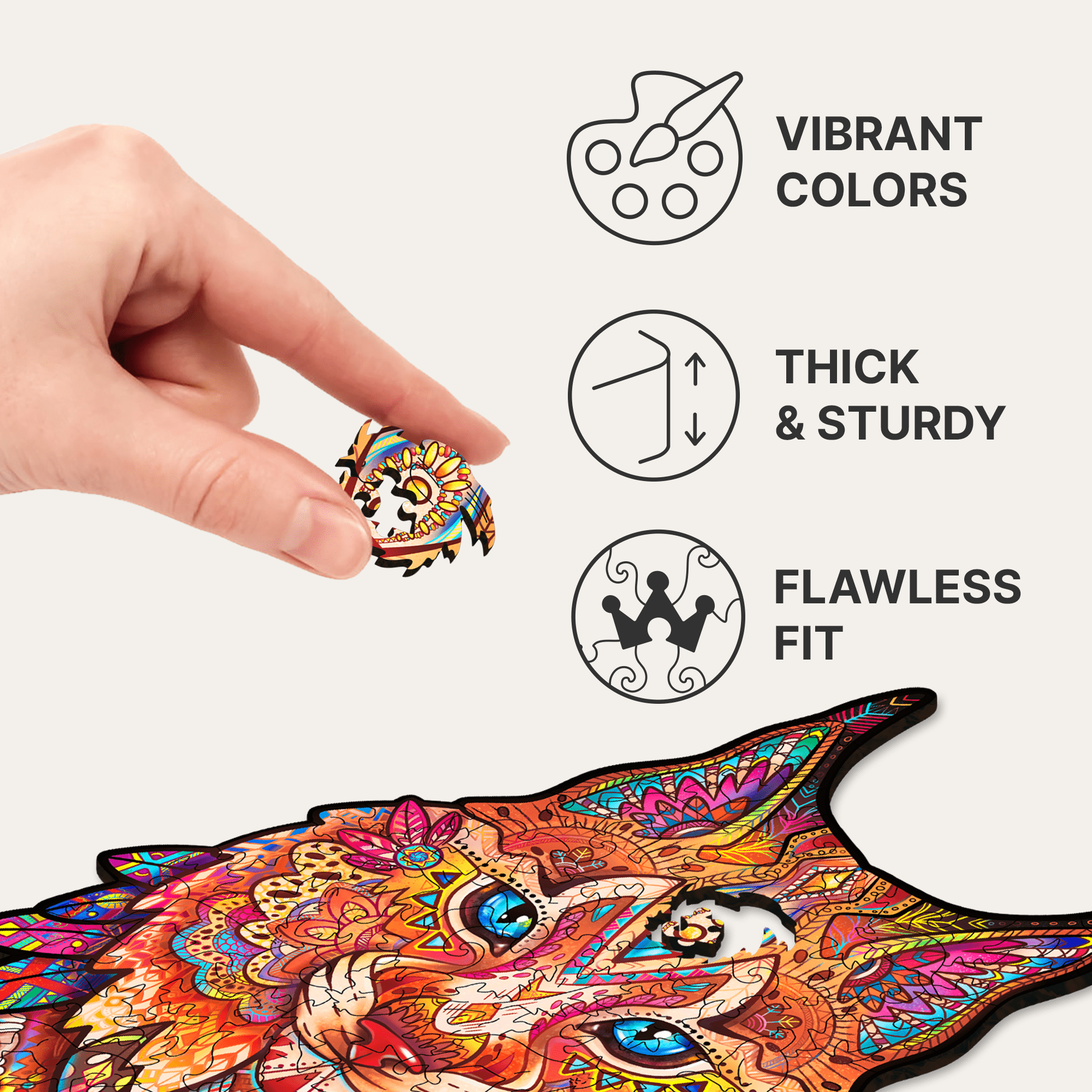 ★RAM WIRE／VISCA VISTA、Beautiful World★新品 Gentle Lynx Wooden Puzzle for Adults | Unidragon – Unidragon US