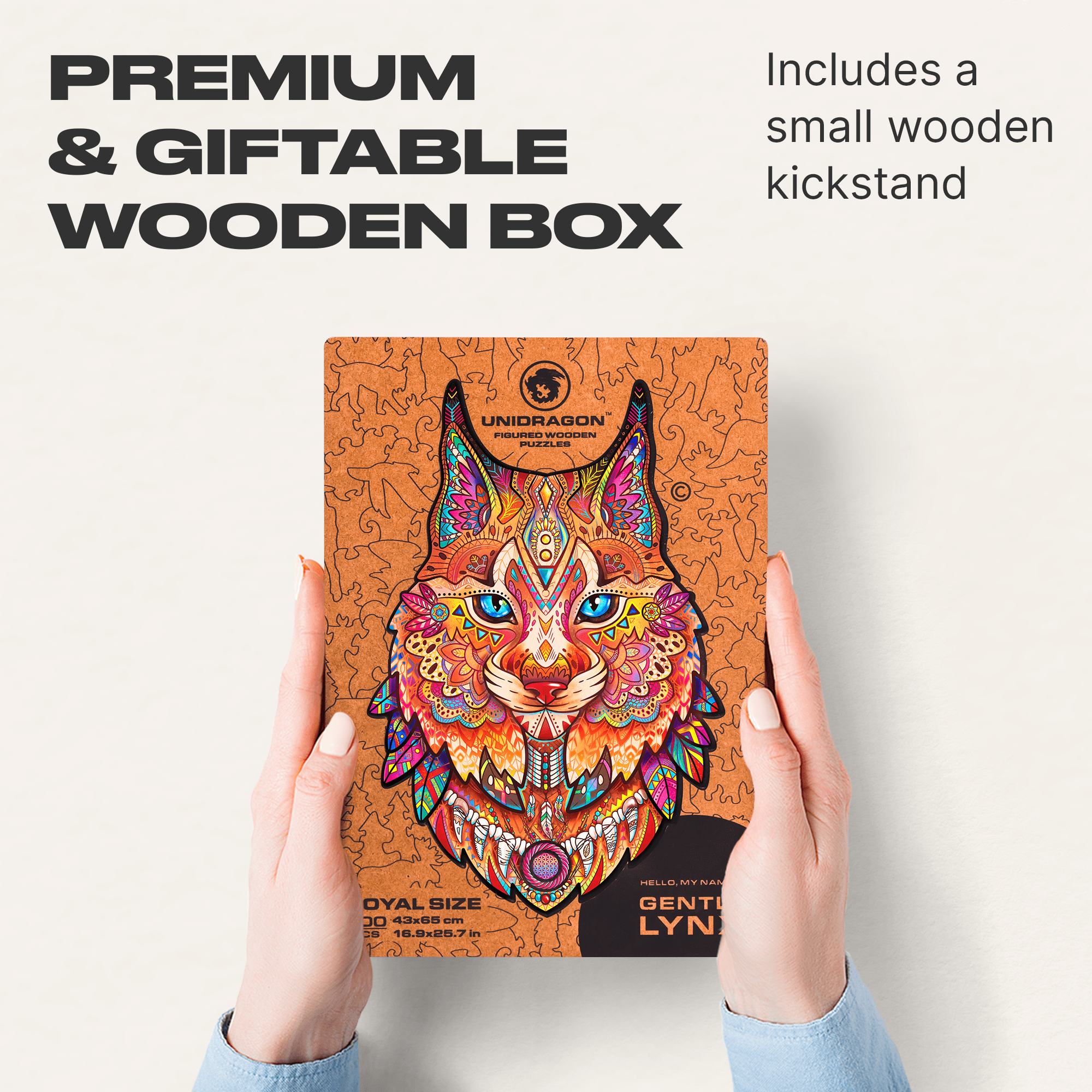 Gentle Lynx Wooden Puzzle for Adults | Unidragon – Unidragon US