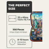 New York Wooden Puzzle — Travel Case Edition