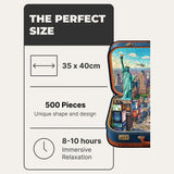 New York Wooden Puzzle — Travel Case Edition