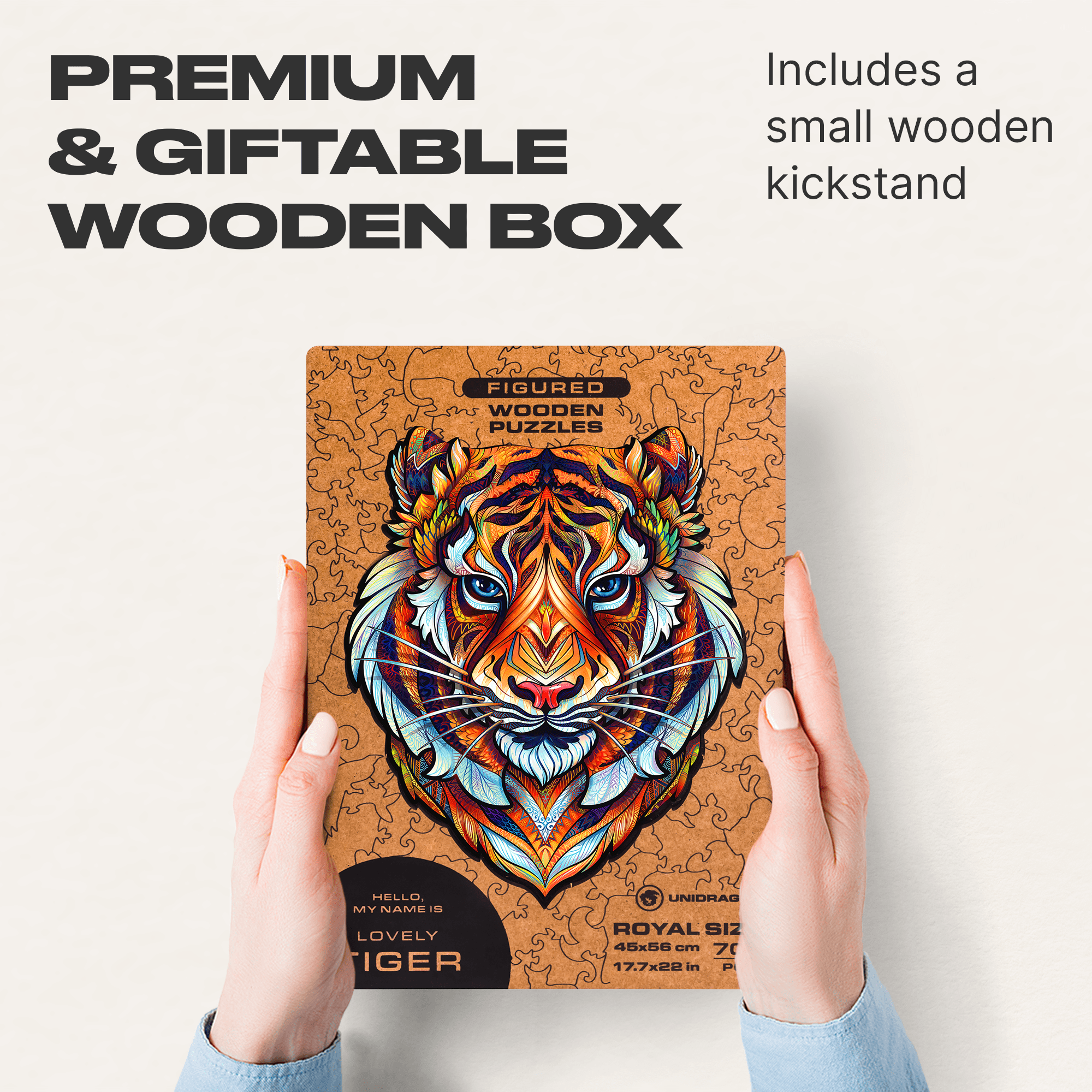 Lovely Tiger Wooden Puzzle for Adults | Unidragon – Unidragon US