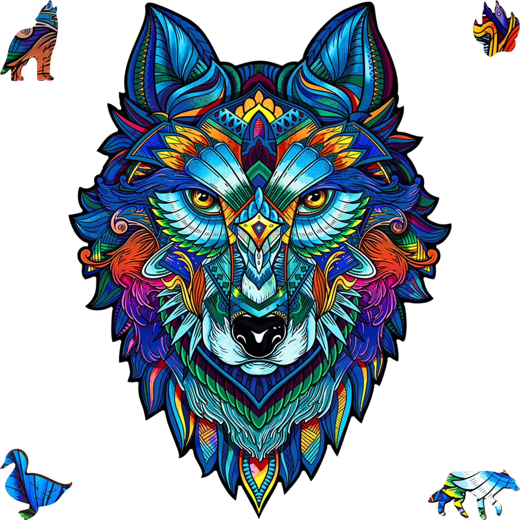 Majestic Wolf Wooden Puzzle for Adults | Unidragon – Unidragon US