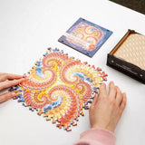 Fractal Immersion wooden brain teaser puzzle — size dimensions and comparison
