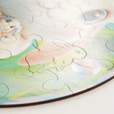 Rabbit Bubblezz Bubblezz wooden puzzle — premium HDF laser-cut puzzle close-up