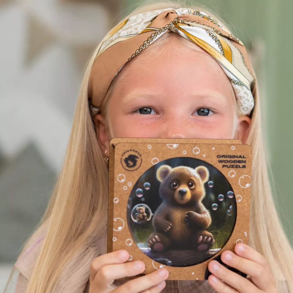 Bear Bubblezz Bubblezz wooden puzzle — premium HDF birch alternative laser-cut