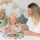 Parrot Bubblezz Bubblezz wooden puzzle — in use with hands assembling