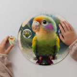 Parrot Bubblezz Bubblezz wooden puzzle — premium HDF laser-cut puzzle close-up