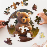 Bear Bubblezz Bubblezz wooden puzzle — size dimensions and comparison