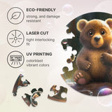 Bear Bubblezz Bubblezz wooden puzzle — reverse side or hidden design