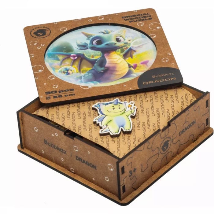 Dragon Bubblezz Bubblezz wooden puzzle — reverse side or hidden design