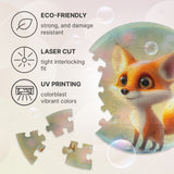 Fox Bubblezz Bubblezz wooden puzzle — reverse side or hidden design