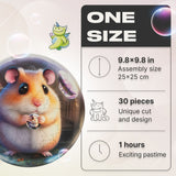 Hamster Bubblezz Bubblezz wooden puzzle — close-up of HDF wooden puzzle pieces