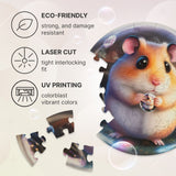 Hamster Bubblezz Bubblezz wooden puzzle — reverse side or hidden design