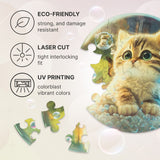Kitty Bubblezz Bubblezz wooden puzzle — reverse side hidden design