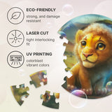 Lion Bubblezz Bubblezz wooden puzzle — reverse side hidden design