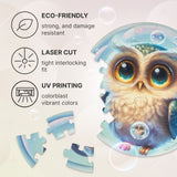 Owl Bubblezz Bubblezz wooden puzzle — reverse side hidden design