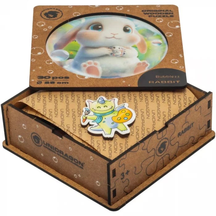Rabbit Bubblezz Bubblezz wooden puzzle — reverse side hidden design
