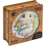 Rabbit Bubblezz Bubblezz wooden puzzle — size dimensions and comparison
