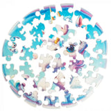 Unicorn Bubblezz Bubblezz wooden puzzle — finished puzzle assembled on table