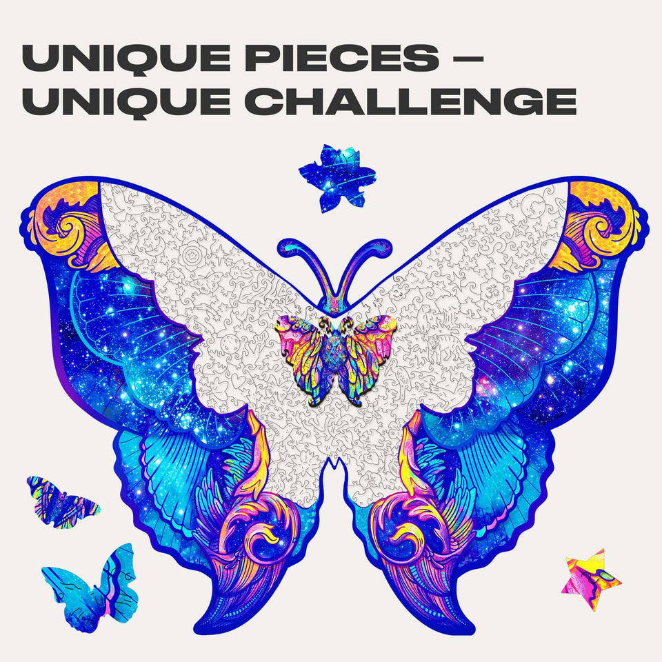 Intergalaxy Butterfly Wooden Puzzle for Adults | Unidragon