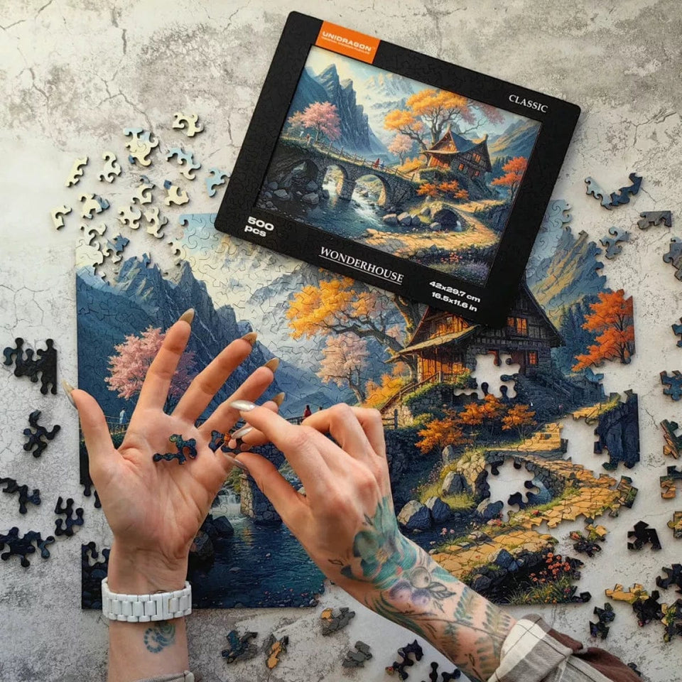 Classic Wonderhouse wooden puzzle — premium HDF birch alternative laser-cut