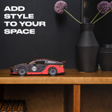 Comet GTS Black-Red Puzzle wooden puzzle — puzzle pieces showing unique laser-cut shapes