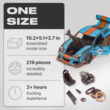 Comet GTS Blue-Orange Puzzle wooden puzzle — close-up of HDF wooden puzzle pieces