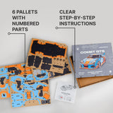 Comet GTS Blue-Orange Puzzle wooden puzzle — designer gift box and packaging