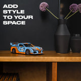 Comet GTS Blue-Orange Puzzle wooden puzzle — puzzle pieces showing unique laser-cut shapes
