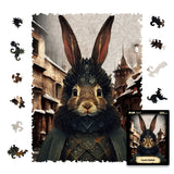Count Rabbit wooden animal puzzle — front view with vivid artwork