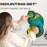 Guarding Dragon wooden animal puzzle — designer gift box and packaging