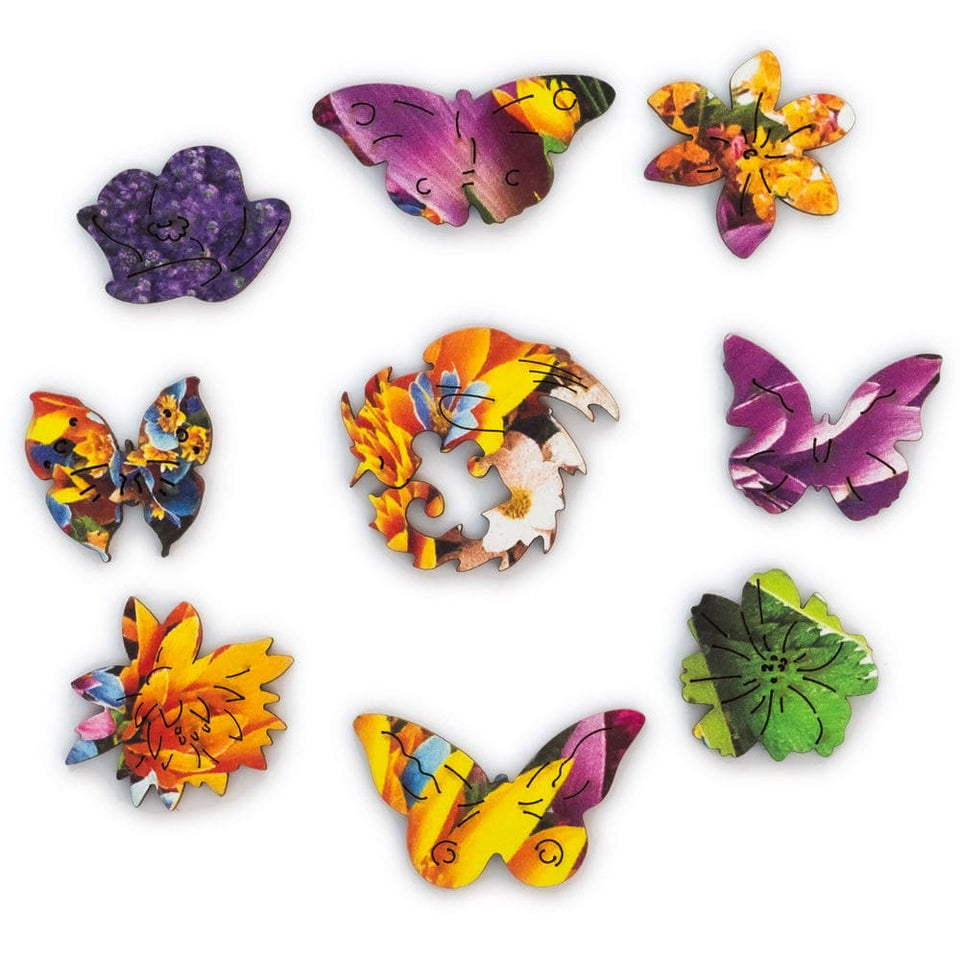 Blooming Bouquet wooden puzzle — designer gift box and packaging