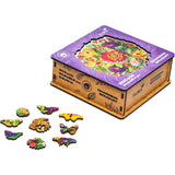 Charming Bouquet wooden puzzle — reverse side or hidden design