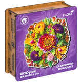 Charming Bouquet wooden puzzle — size dimensions and comparison