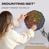 Mandala Inexhaustible Abundance mandala wooden puzzle — designer gift box and packaging