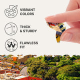 WOOSAIC Italian Riviera Limited Edition wooden travel puzzle — designer gift box and packaging