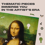 Mona Lisa wooden art puzzle — designer gift box and packaging