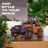 Maverick Orange Puzzle wooden puzzle — puzzle pieces showing laser-cut shapes