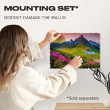 Mountain wooden travel puzzle — designer gift box and packaging