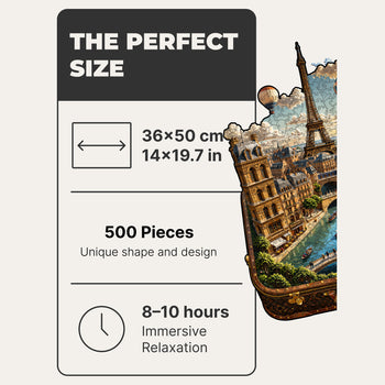 Paris Wooden Puzzle — Travel Case Edition